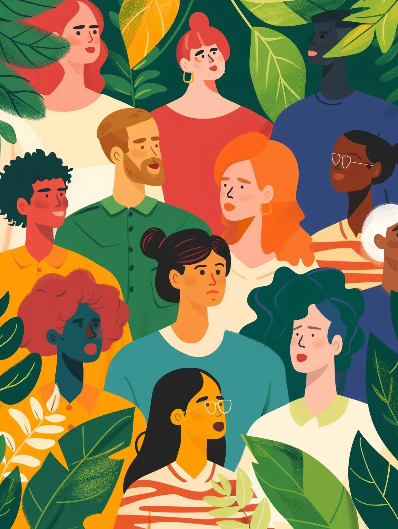 Arte digital conceptual en pro de la diversidad mundial